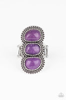 Paparazzi Accessories Radiant Rubble Purple Ring Silver