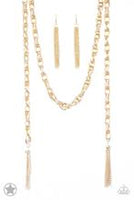 Paparazzi Scarfed for Attention (Gold) BB Necklace